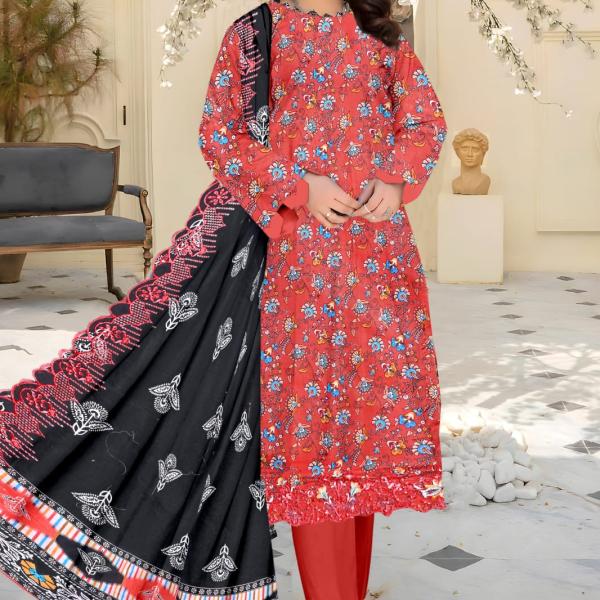 Seraphic Neno Kari Lawn with Katwork Dupatta – Design 6