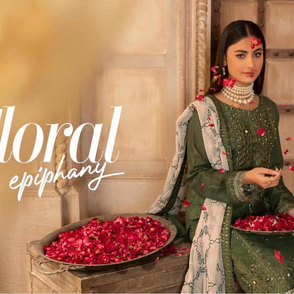 Momina's Olive Green DESIGN-04 Vol-03