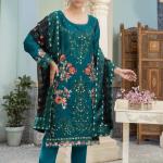 Chiffon Stitched Green