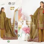 Momina's Stitched Paper Cotton Mustard