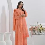 Peach Cotton Suit Haseen Ehsas