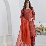 Copper Cotton Suit Haseen Ehsas