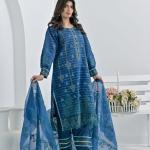 Blue Cotton Suit Haseen Ehsas