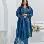 Blue Cotton Suit Haseen Ehsas