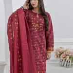 Red Cotton Suit Haseen Ehsas